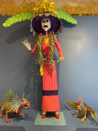 This lady was about 4 ft tall and made of paper mache