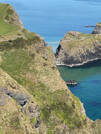 Carrick-a-Rede Ropebridge from Portaneevy Viewpoint
