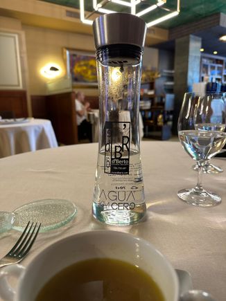 Starter:  A complimentary bowl of Caldo Gallego with a base of veal bones.   This might be the richest and most delicious consommé I have ever tasted.