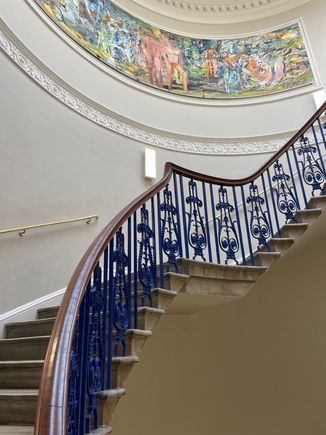 Great stairwell in the Cortauld Gallery