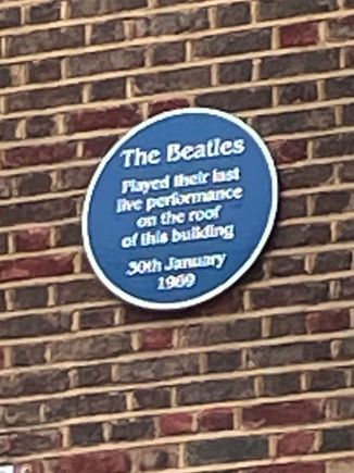 Plaque on the building