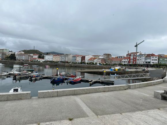 The pretty port of Muxia, on the "Coast of Death," in Western Galicia.  In June it remained light until after 10pm, when this photo was taken.