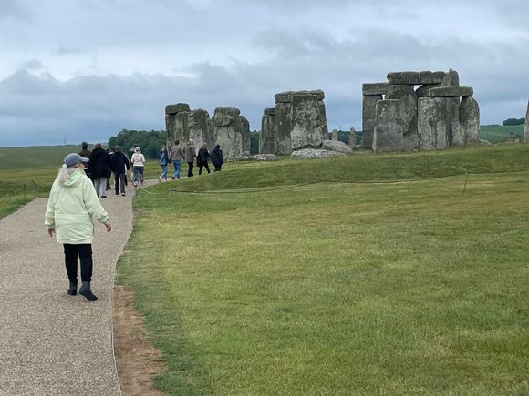 English Heritage meets you at the Visitor Center and shuttles you out to the henge.