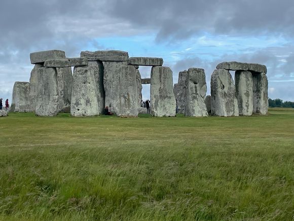 Closer to the shot we usually see.  It looks bigger further away if that makes sense.