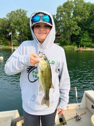 12 year old Camden is a fishing nut!!! He never wants to quit fishing. Ever.