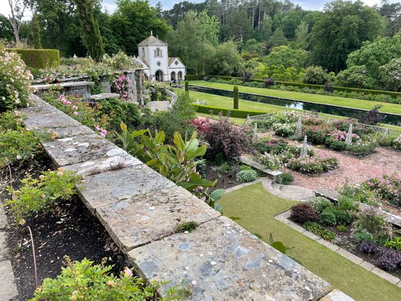 Looking at the pond in front of the Pin Mill
