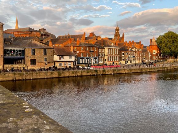 We are staying in the Radisson Blu on the west bank of the river Ouse.  Some of the buildings right across the river.