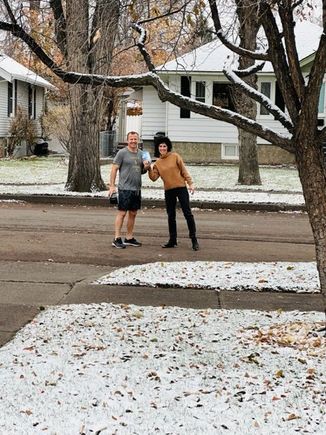 Steph delivering sugar. 