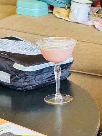 Breakfast martinis here. We copied the recipe from Russ & Daughters in NYC. 