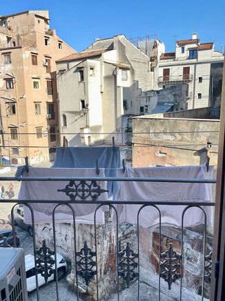 We hung our laundry out to dry, just like the locals.