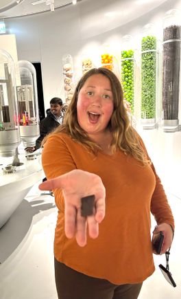 They gave you so much chocolate to sample on the tour