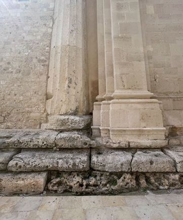 The varied history is evident outside as well