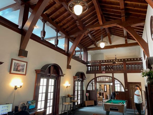 This area used to have entertainment with dancing.