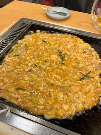 Monjayaki for dinner 