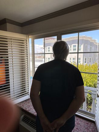 Homage to Caillebotte, Man at Window