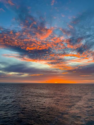 Tonight’s sunset. 