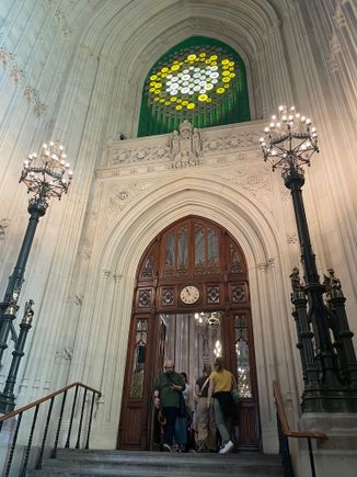 Entrance to the halls of Parliament. Completely fascinating tour. I learned so much about the Houses of Lords and Commons. Much respect for them, but they do have some interesting and funny traditions. 