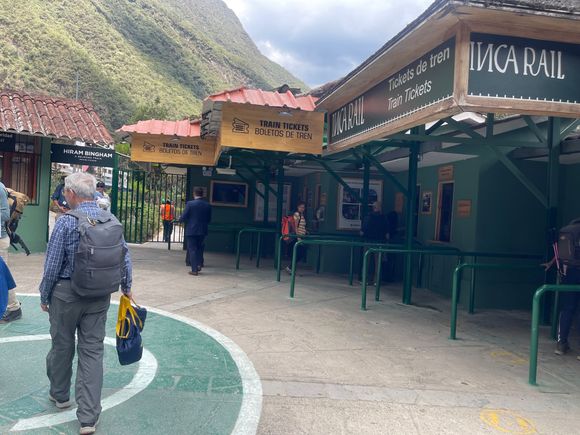 Arrived at the train station 