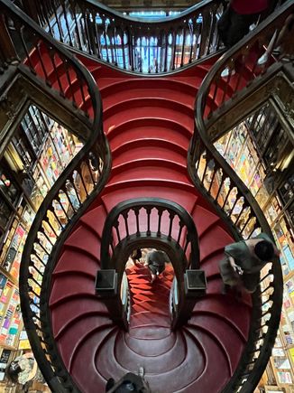 The famous staircase (impossible to photograph it without someone in the frame)