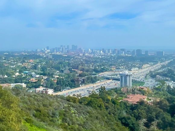 View of LA from the heights of the Getty Museum