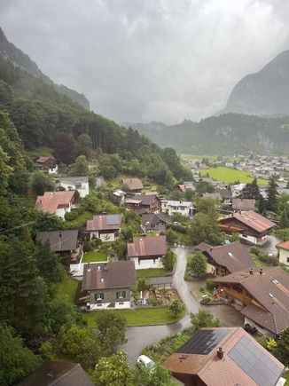 From the gondola above Meiringen 