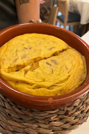 Tortilla española con cebolla