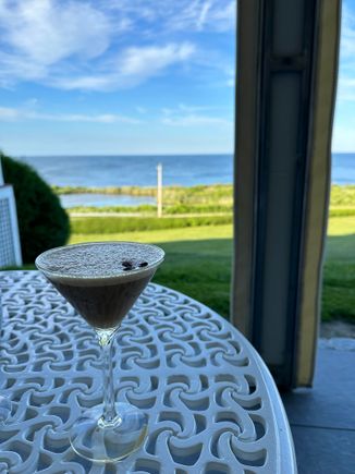 Perfect view and perfect espresso martini 
