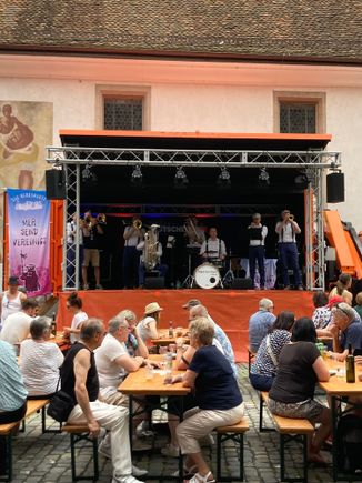 One of the music stages at Stadtfest Luzern