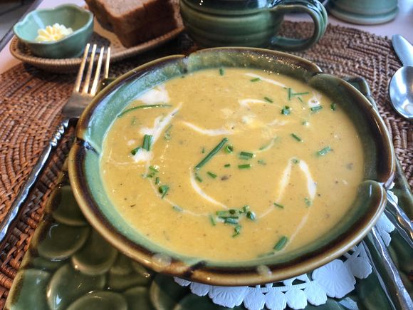 Butternut Squash soup at the Dunes Gallery and Cafe