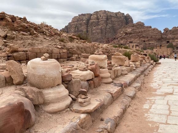 Colonnaded street from Roman times