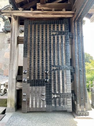Door on one of the castle gates