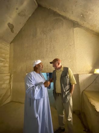 Inside the pyramid of Teti