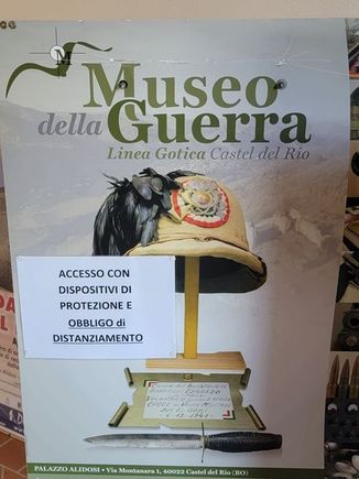 sign for museum dedicated to Battle for the Gothic Line