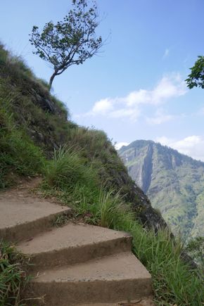 Stairway up Little Adam's Peak
