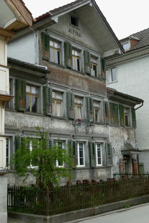 Not all the buildings are gorgeous and inviting