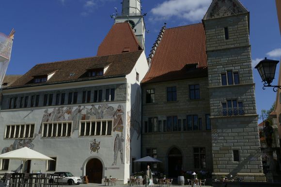 Rathaus on the left