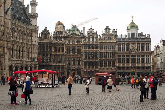 Brussels Town Square , it is beautiful on all four side