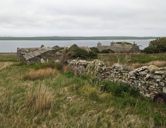 Almost all houses are made of stone as there are very few trees on the island