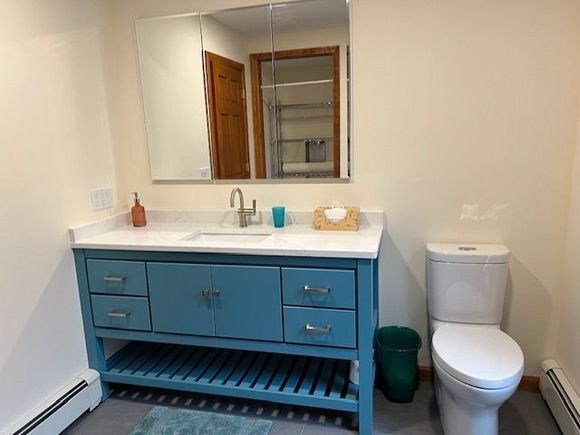 Looks a little stark- need to find some decorative items.