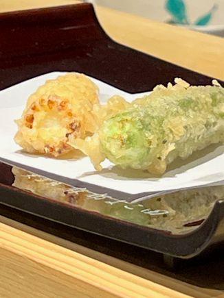 Baby corn and Manganji pepper