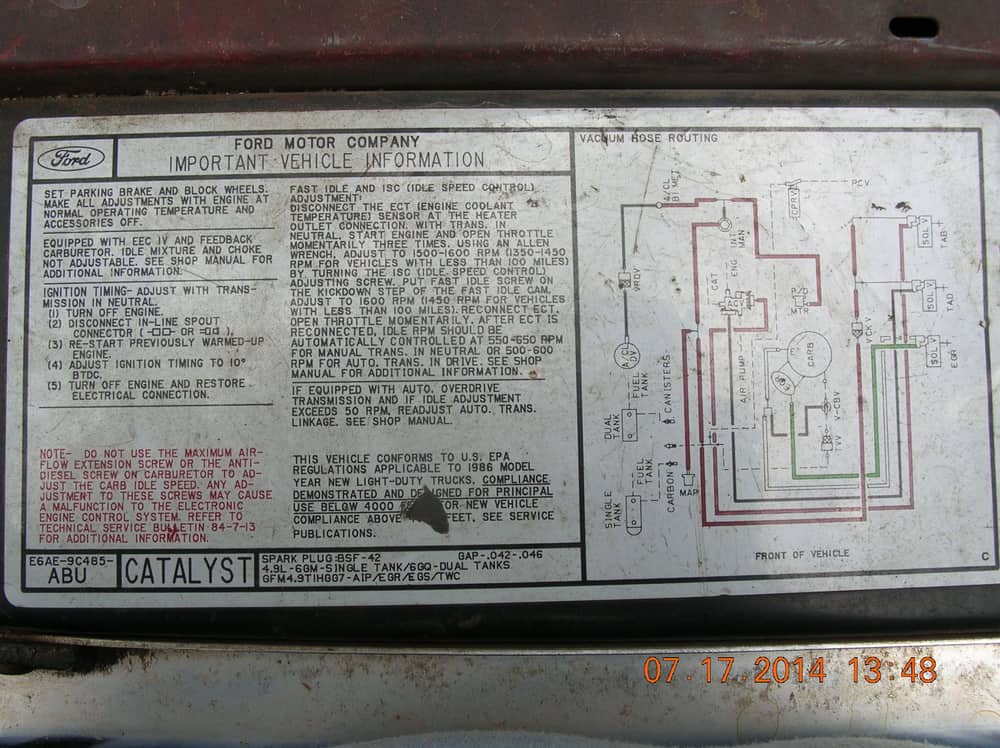 Ford engine calibration codes #5