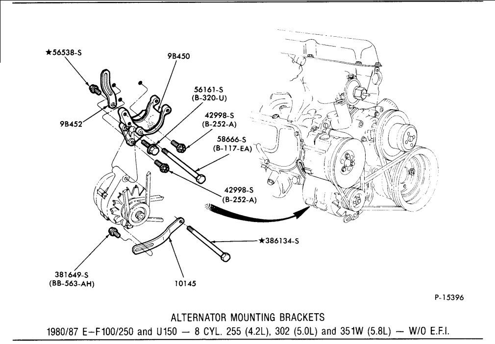 1984 F150 XLT 5.8L HO. (351W) belt routing - Ford Truck Enthusiasts Forums