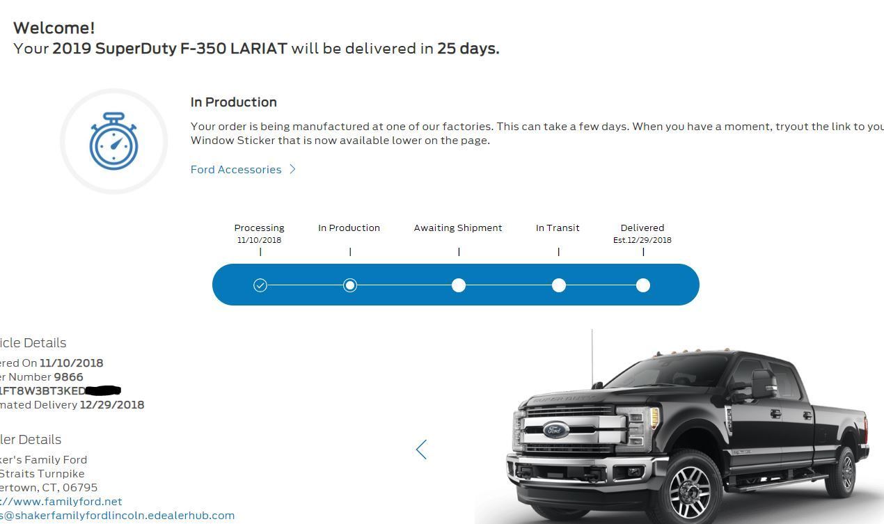 Just placed order for 2019 Super Duty - Should I be prepared for long