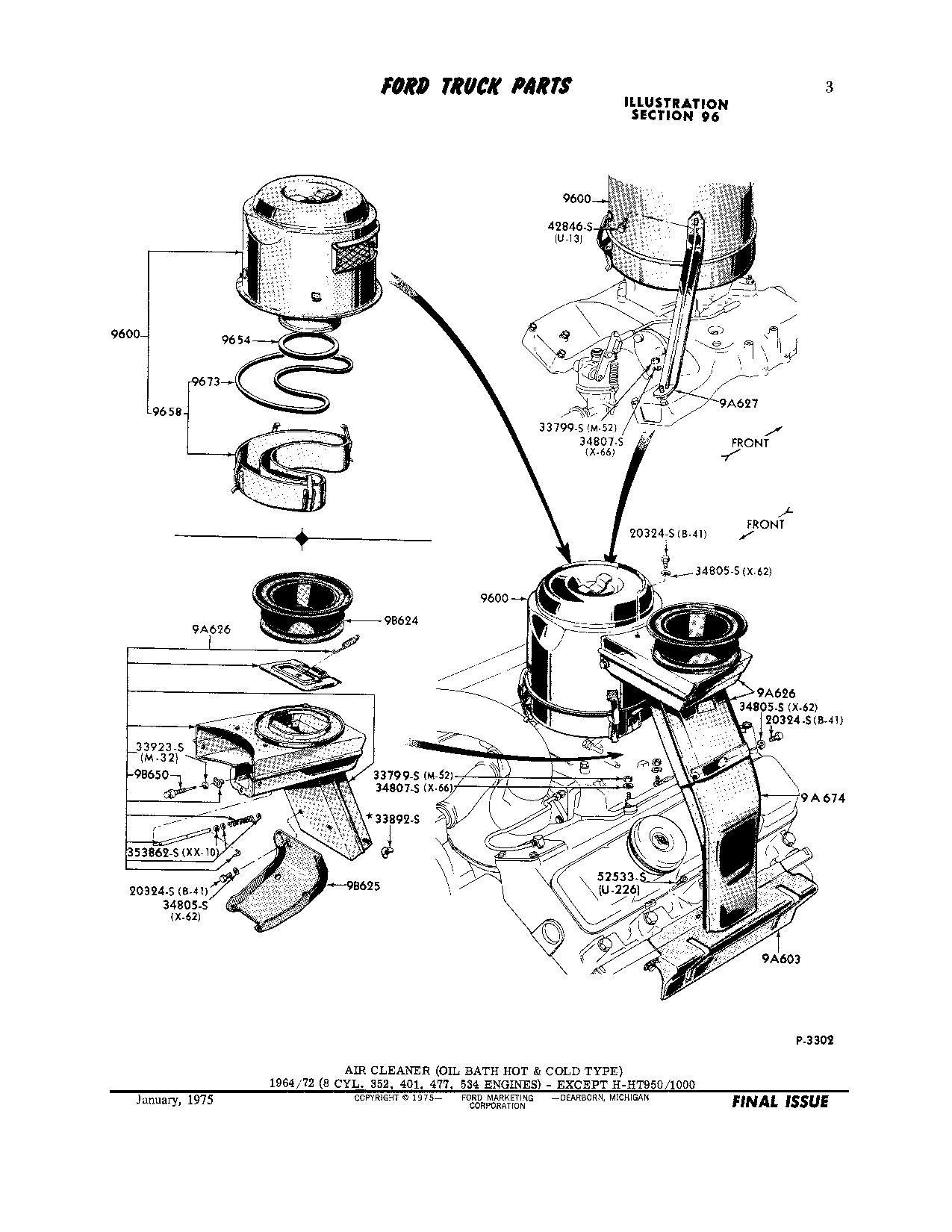 96 Ford Truck Hood Diagram