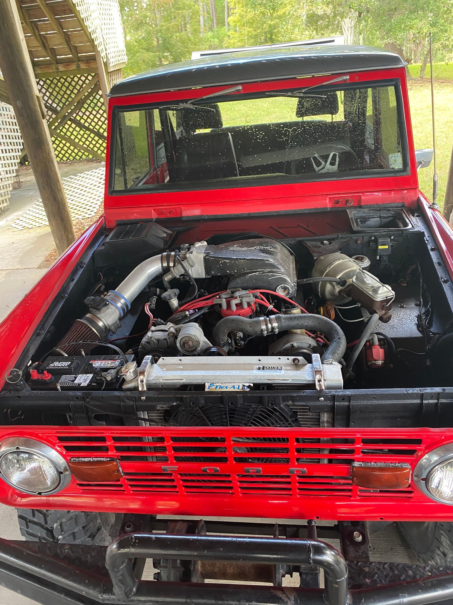 1975 Ford Bronco - 75 BRONCO WITH 347 STROKER FROM 92 MUSTANG - Used - VIN U15GLW40096 - 50,000 Miles - 8 cyl - 4WD - Manual - SUV - Red - Slidell, LA 70458, United States