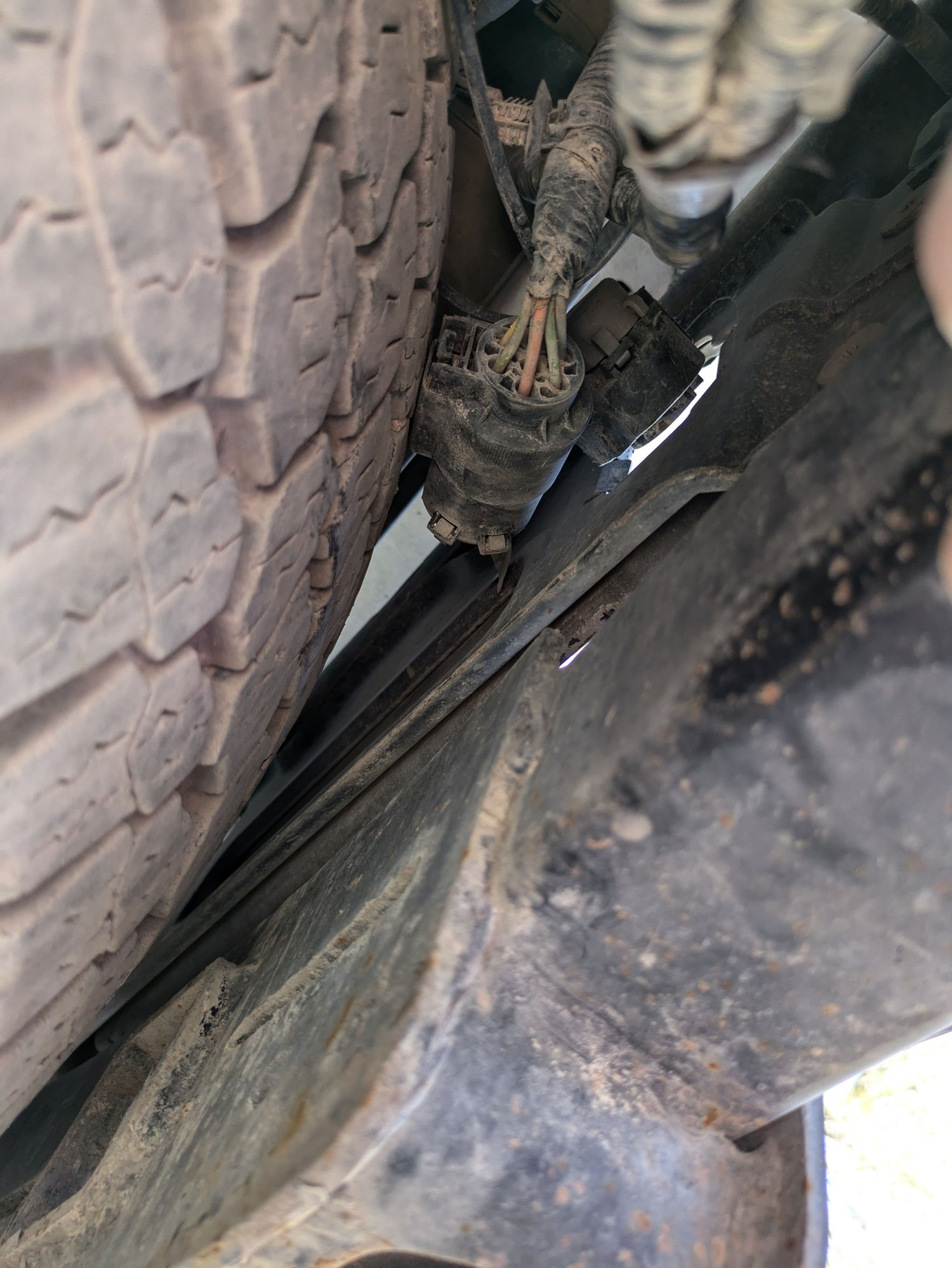 Behind the bumper