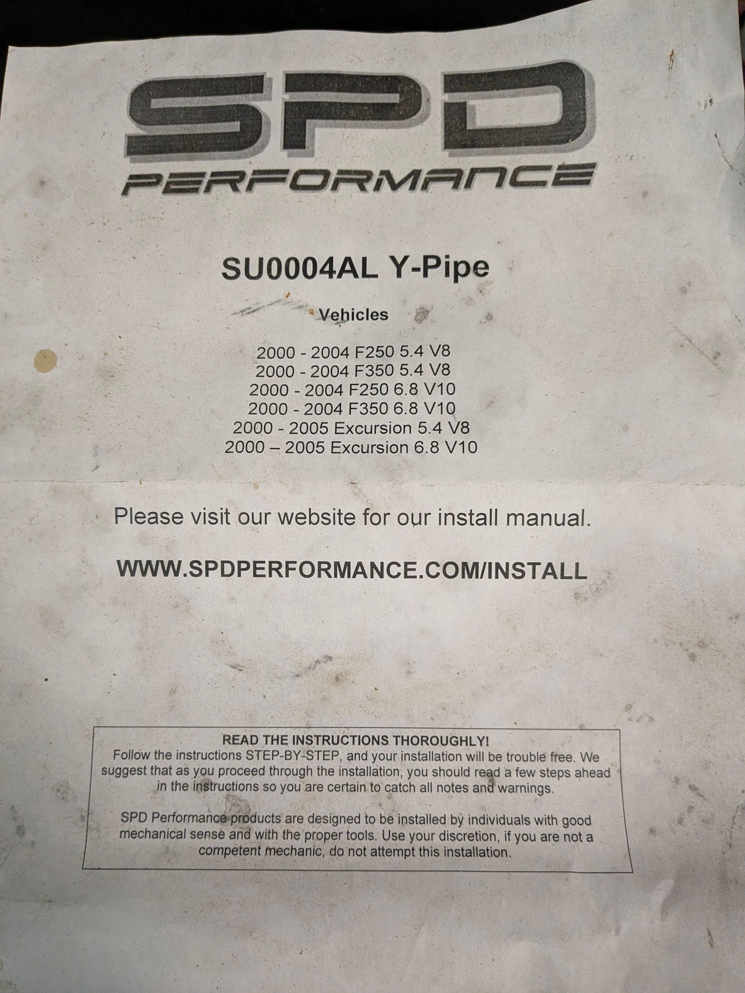 Engine - Exhaust - 00-04 5.4 or 6.8 SPD Y Pipe - New - 2000 to 2004 Ford F-250 Super Duty - 2000 to 2005 Ford Excursion - Port Orchard, WA 98359, United States