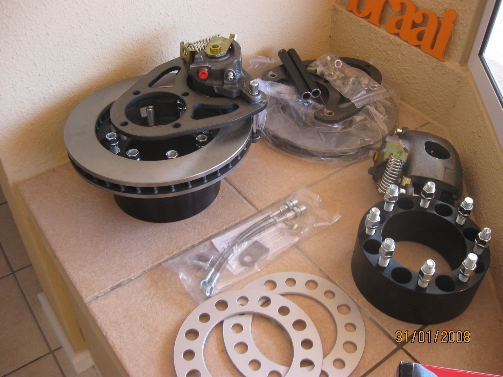 Dana 70 disc brake conversion DUALLY with 16'' steelies, a.k.a. coin