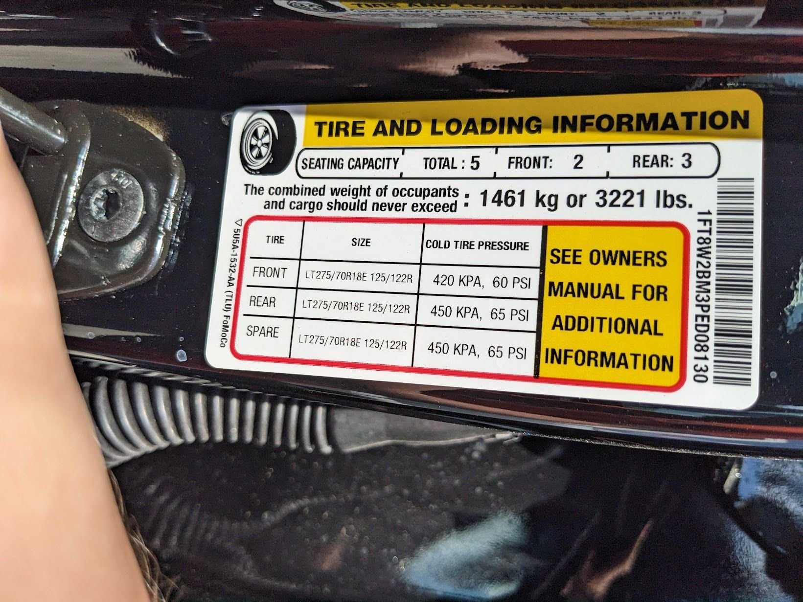 Anyone know the payload rating on 2023 F250 with Payload Package