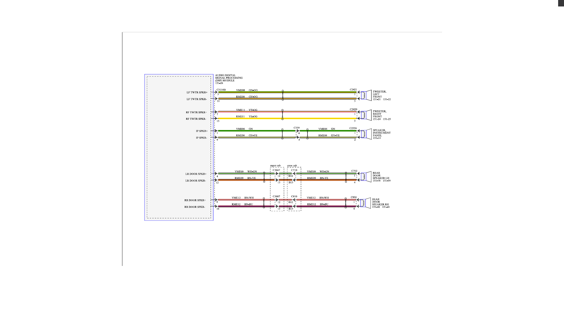 Speaker wire color Ford Truck Enthusiasts Forums